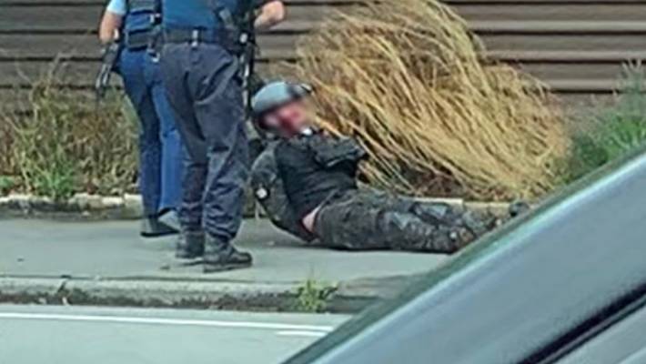 The arrest of the suspect