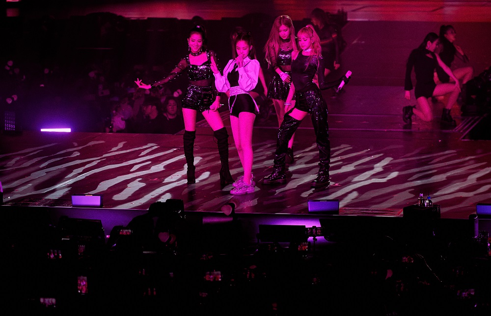 YG Entertainment All they had to do was wink and the crowd would go wild.