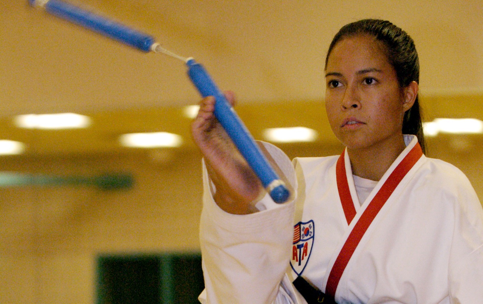 Medium Cox is also a taekwondo black belt holder.