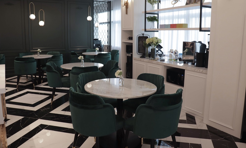 Rojak Daily The cafe area for guests to take a break.