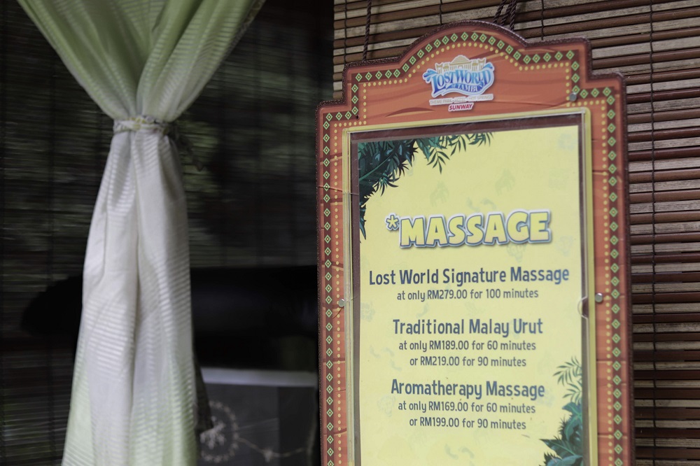 What's a relaxing getaway without some self-pampering massage?