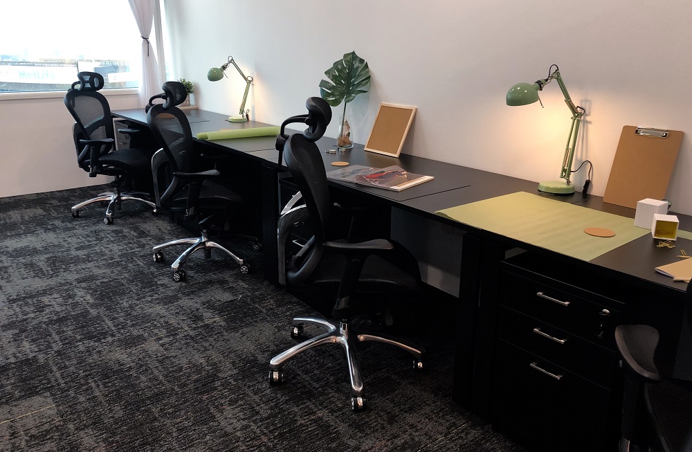 Rojak Daily One half of our private office for the week.