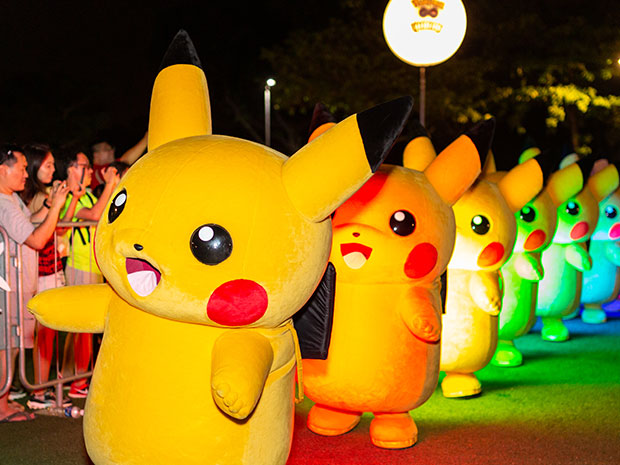 The event that everyone is looking forward to - Pikachu parade!