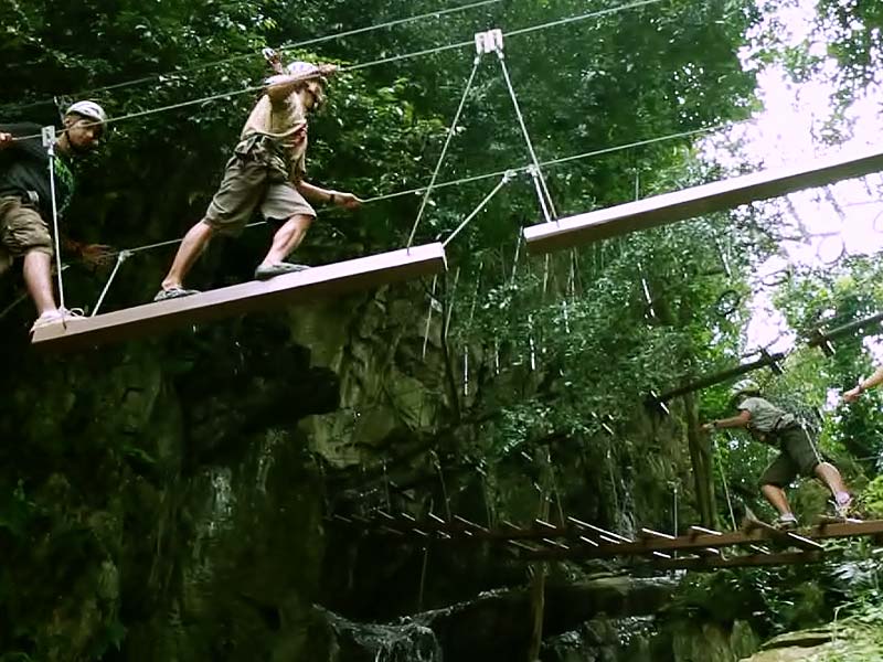 Lost World of Tambun Check out the High Rope Course challenges, all 13 of them!