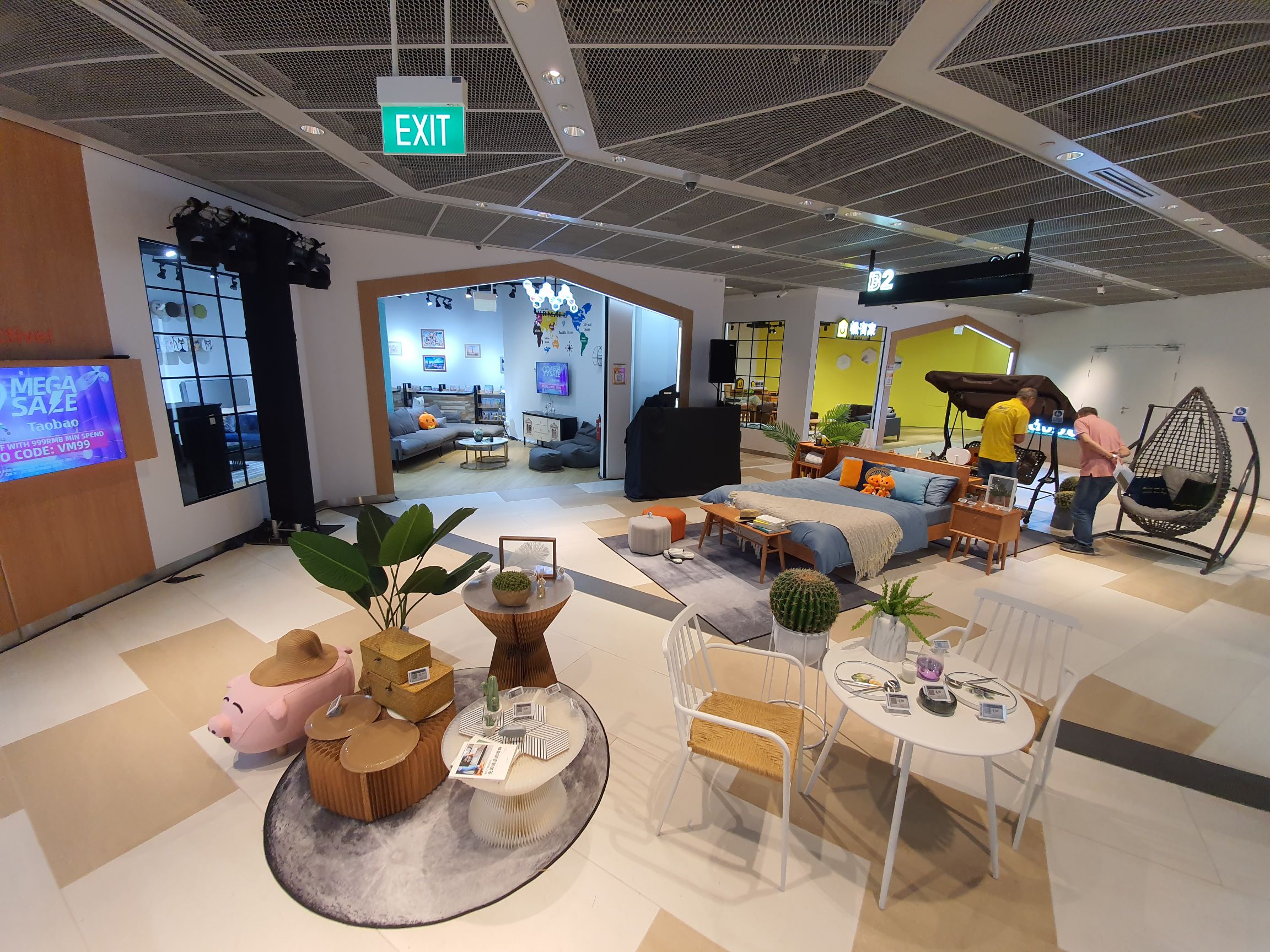 You can also purchase furniture.