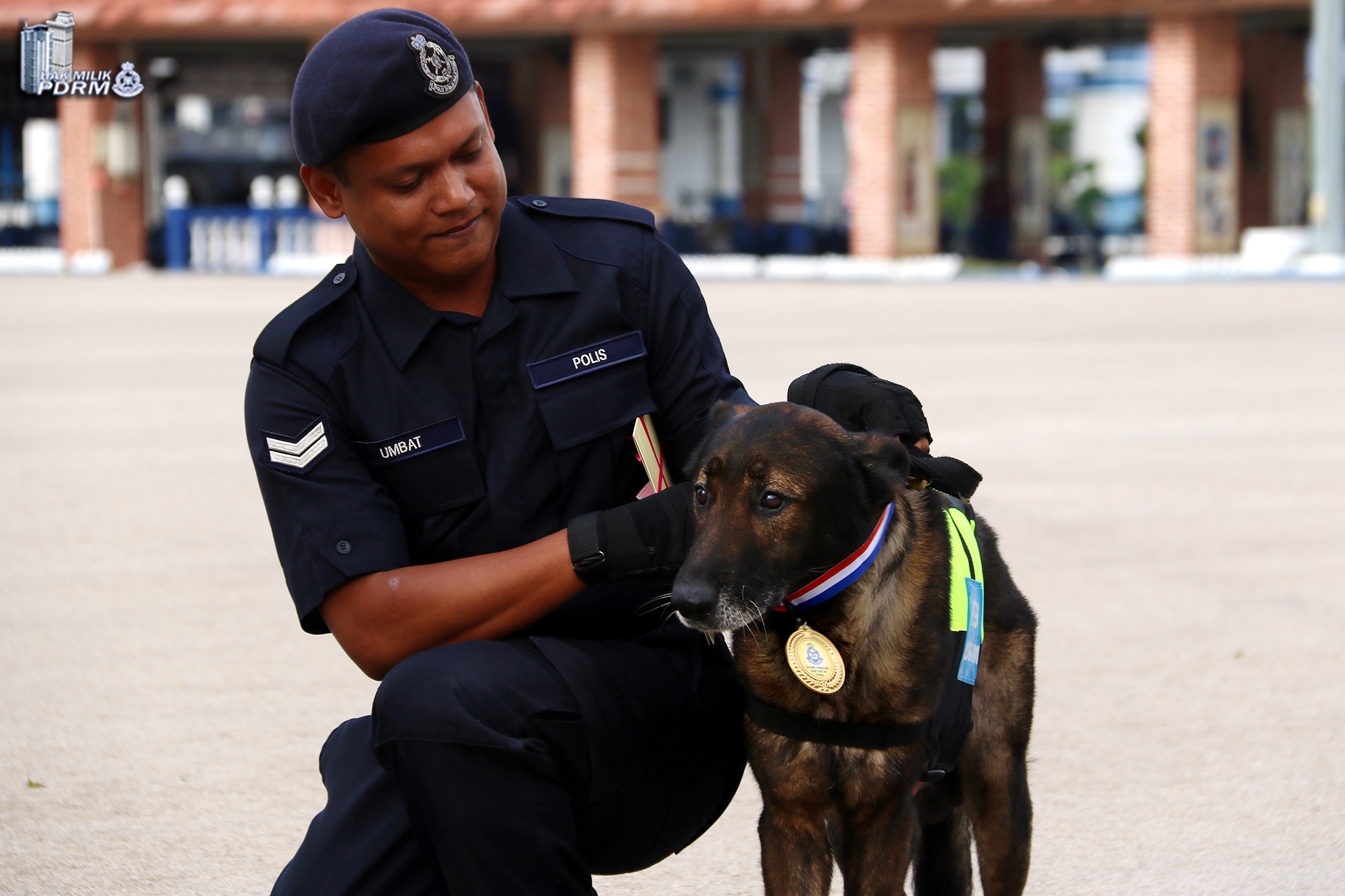 Facebook/PDRM Doggo and his medal.