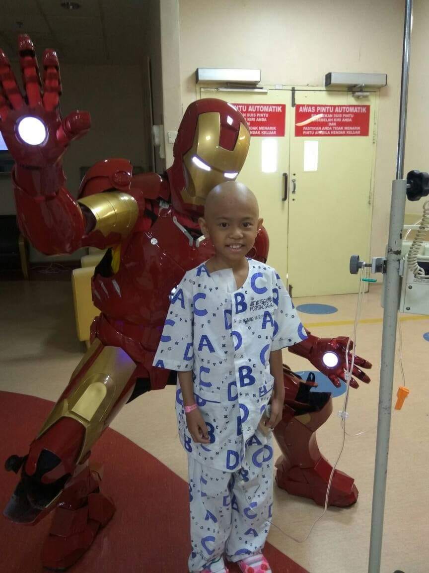 Rayyana is suffering from a rare form of bone cancer.