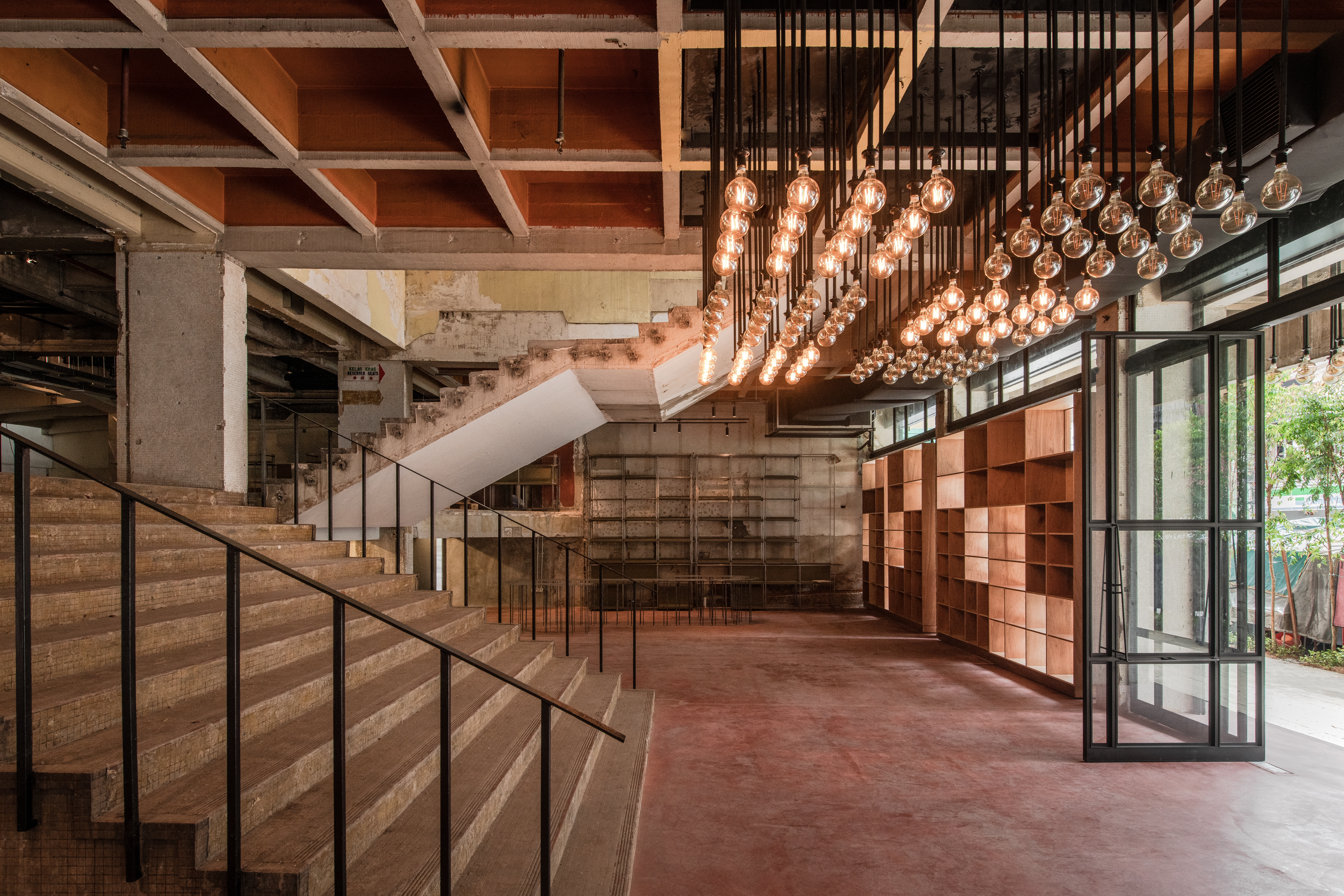 The entrance on the ground floor of REXKL.