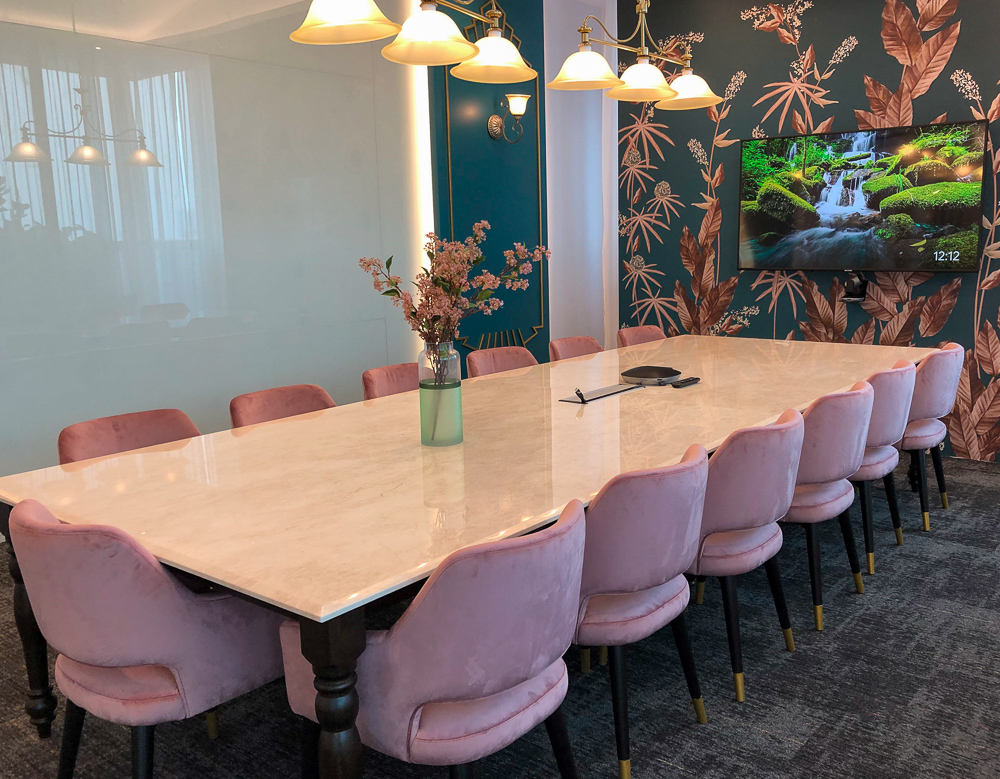 Rojak Daily One of the larger meeting rooms.