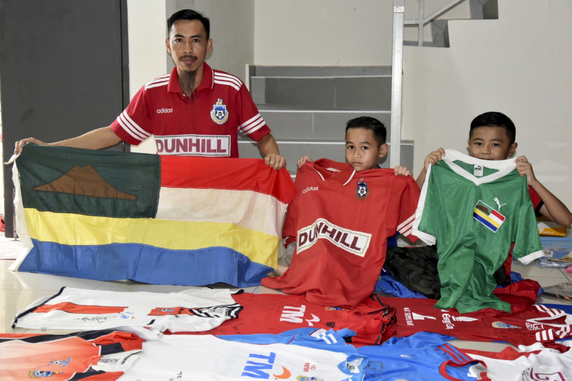 The man and his collection.