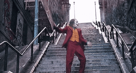 Giphy AKA the Joker stairs.