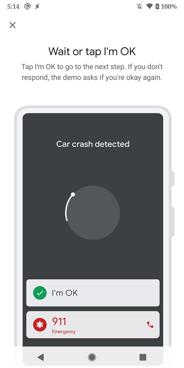 Smart enough to detect if you're in an accident.