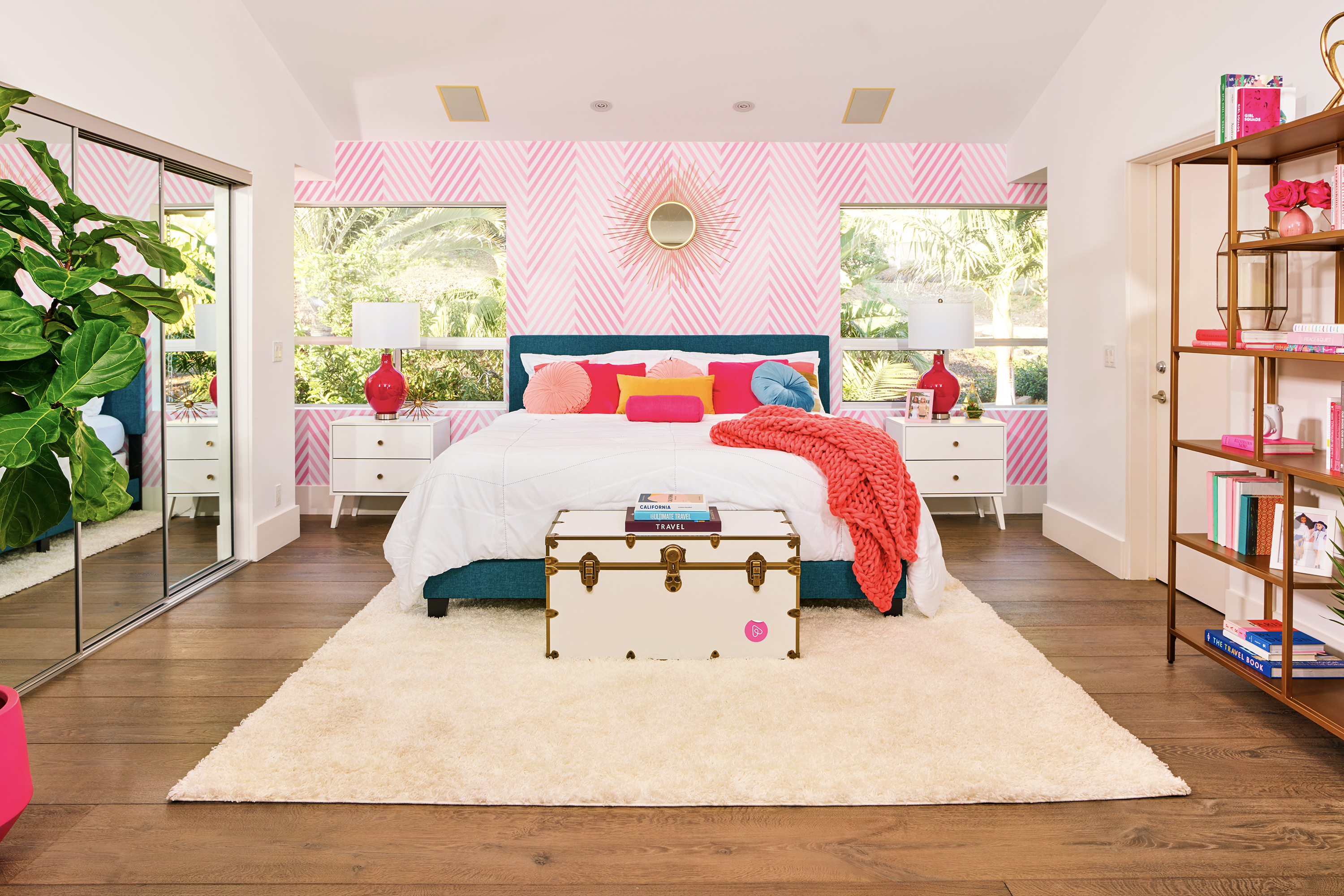 Airbnb It's a pink thing.