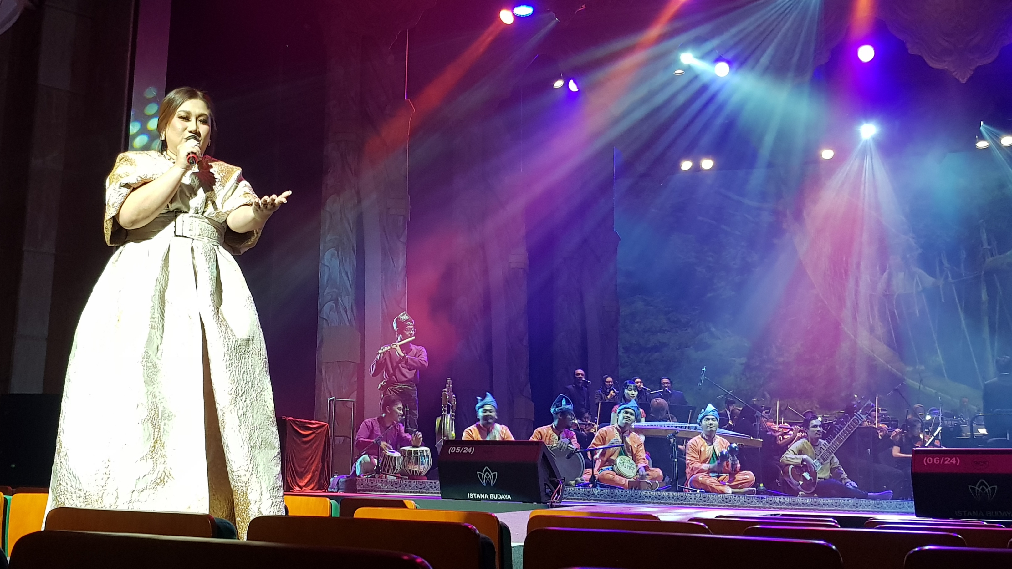 Singer Idayu performing the 'Visit Truly Asia - Malaysia' song