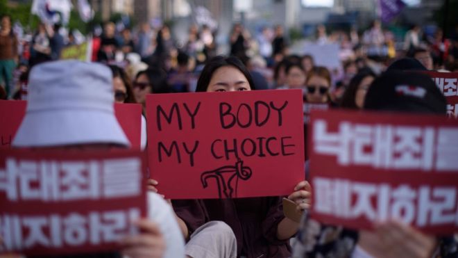 South Korea to end abortion ban by 2020.