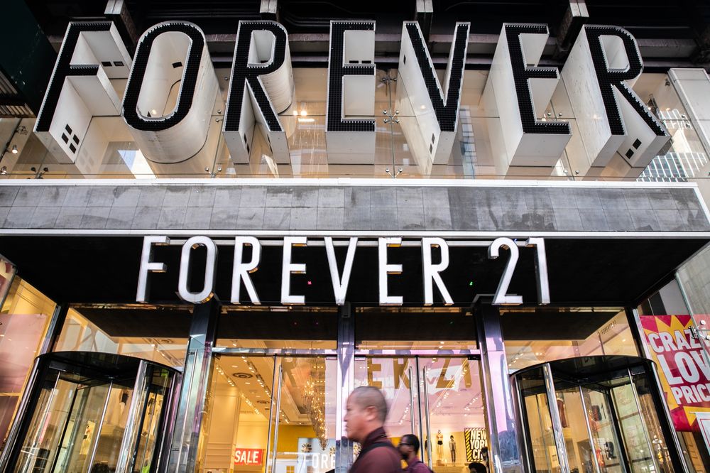 Forever 21 store in Times Square, New York.