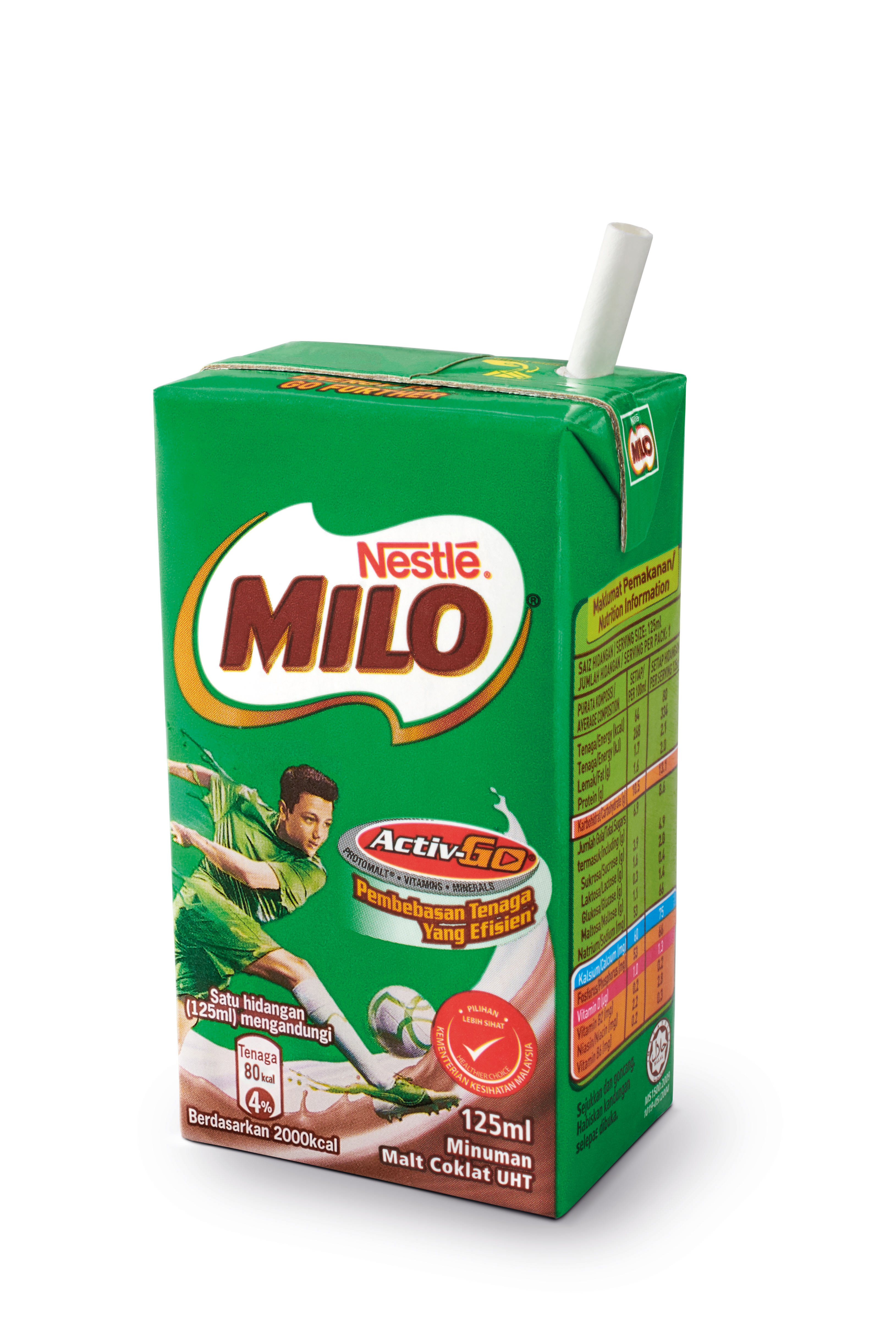 Nestlé Malaysia Paper straws will be first rolled out with the MILO UHT 125ml.