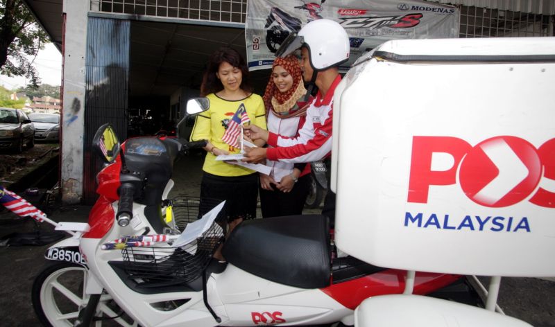 If you need a new source of income, please call Pos Laju.