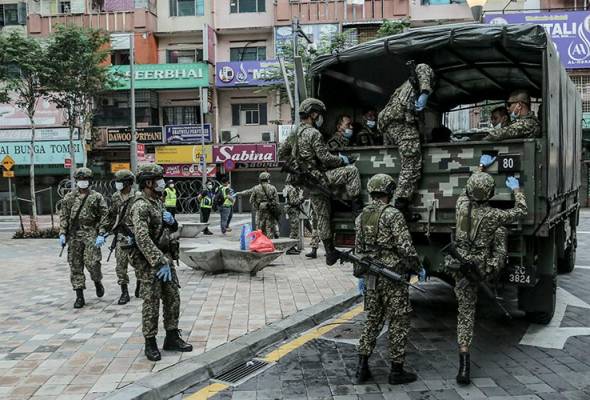 Military spotted in the area.