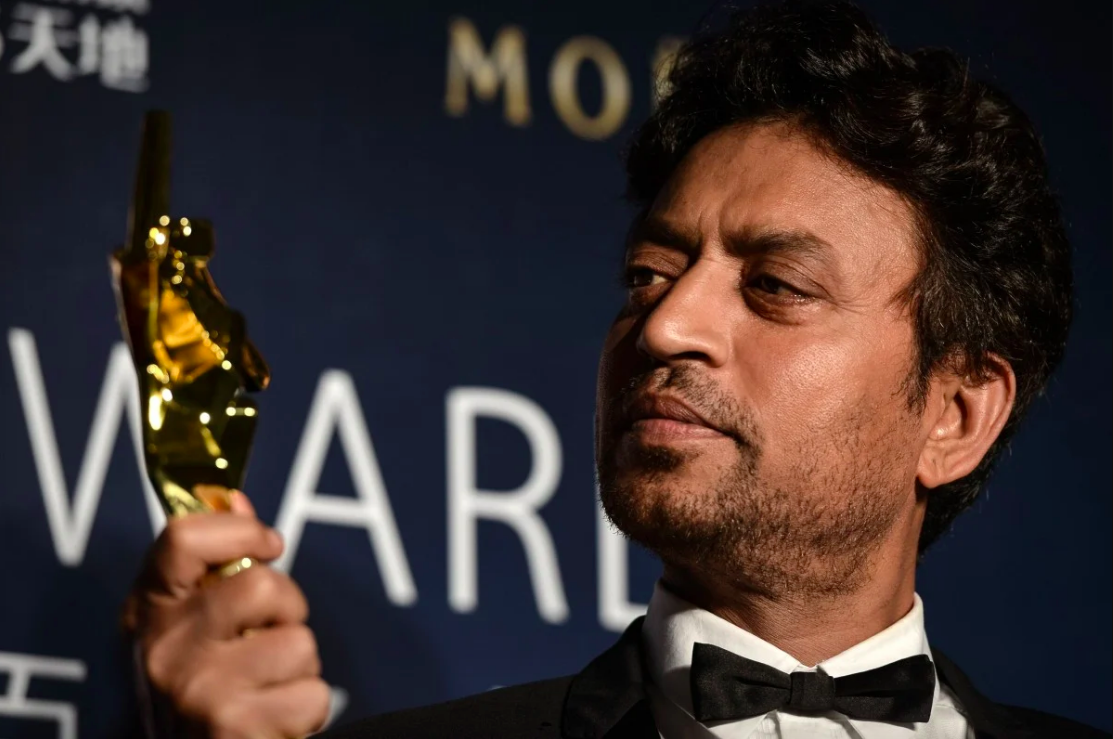 Irrfan and one of his many accolades.