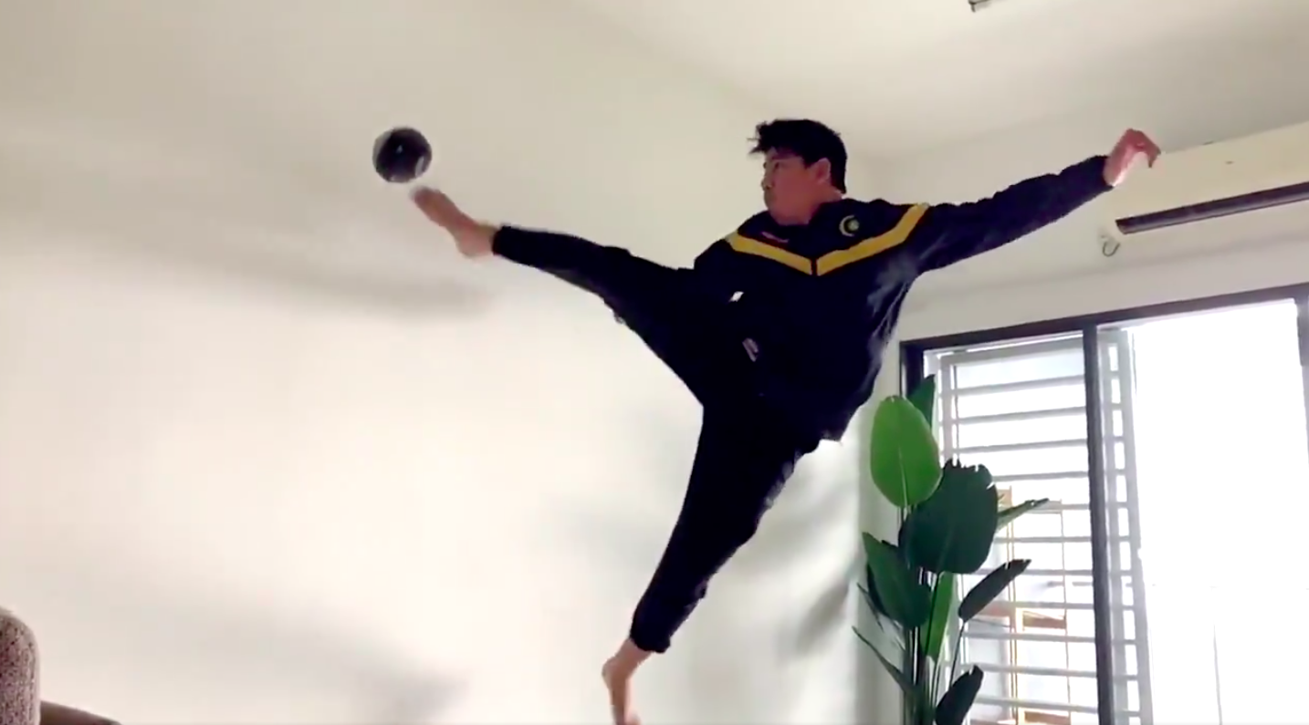 Kick it like you mean it.