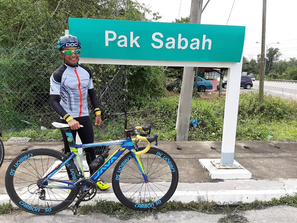 Just a very tired cyclist.