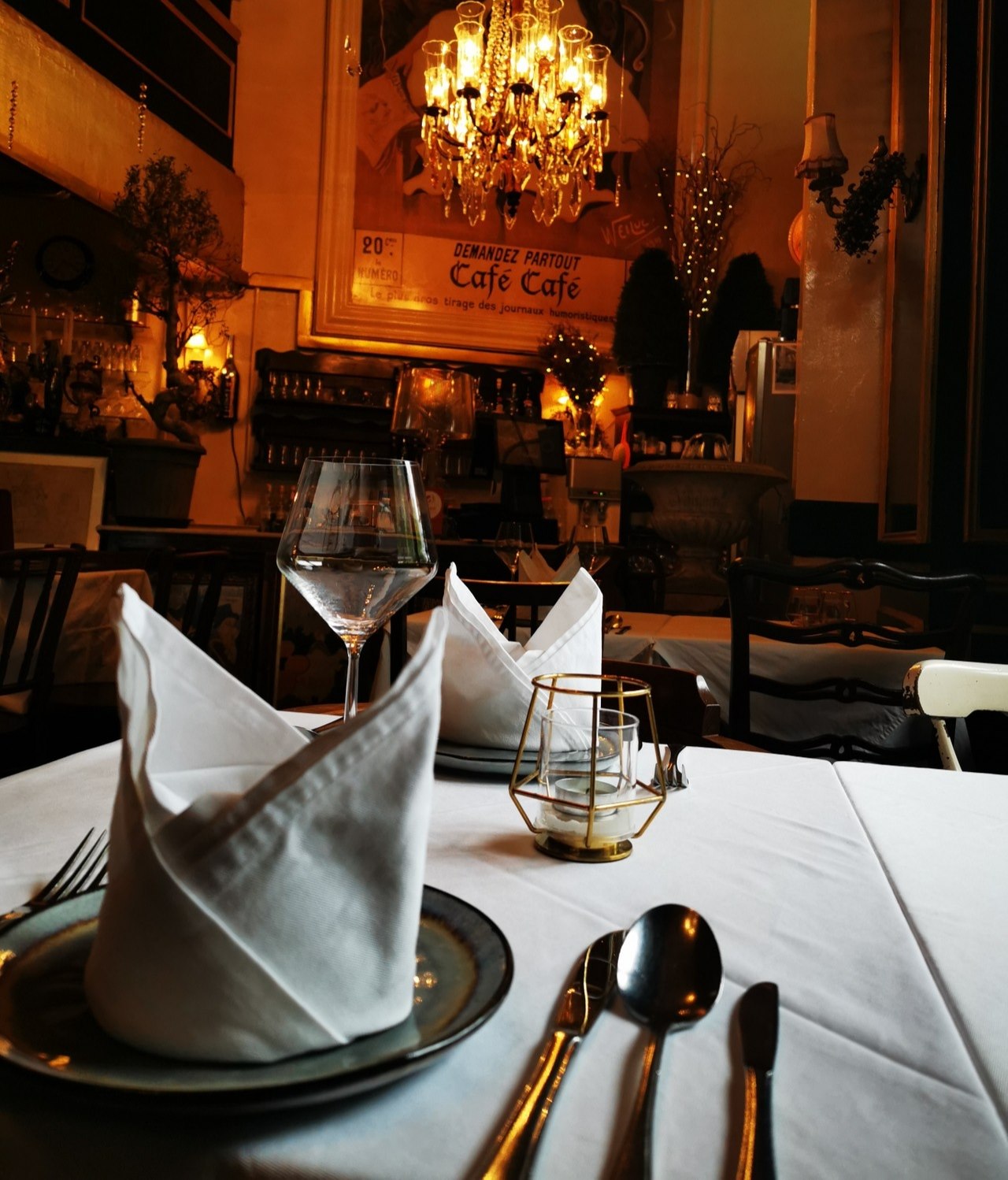 The perfect setting for a romantic dinner