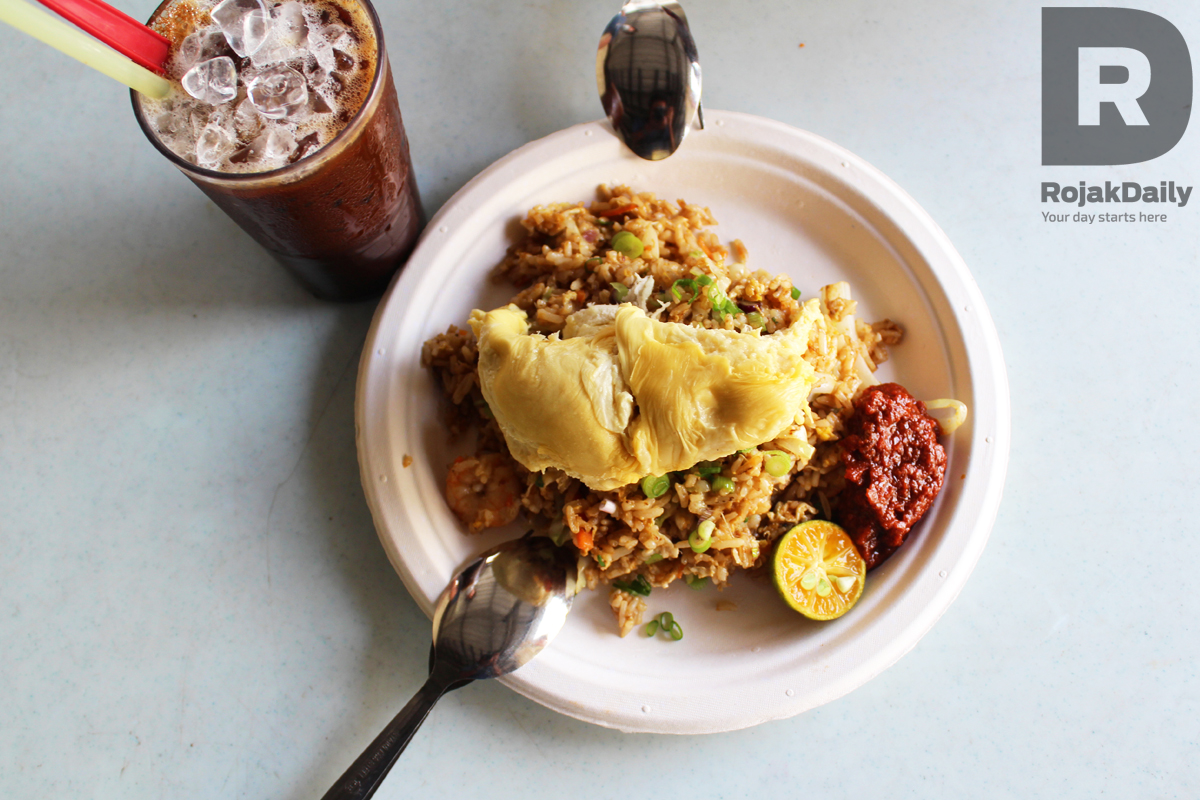 Voila! Durian fried rice.