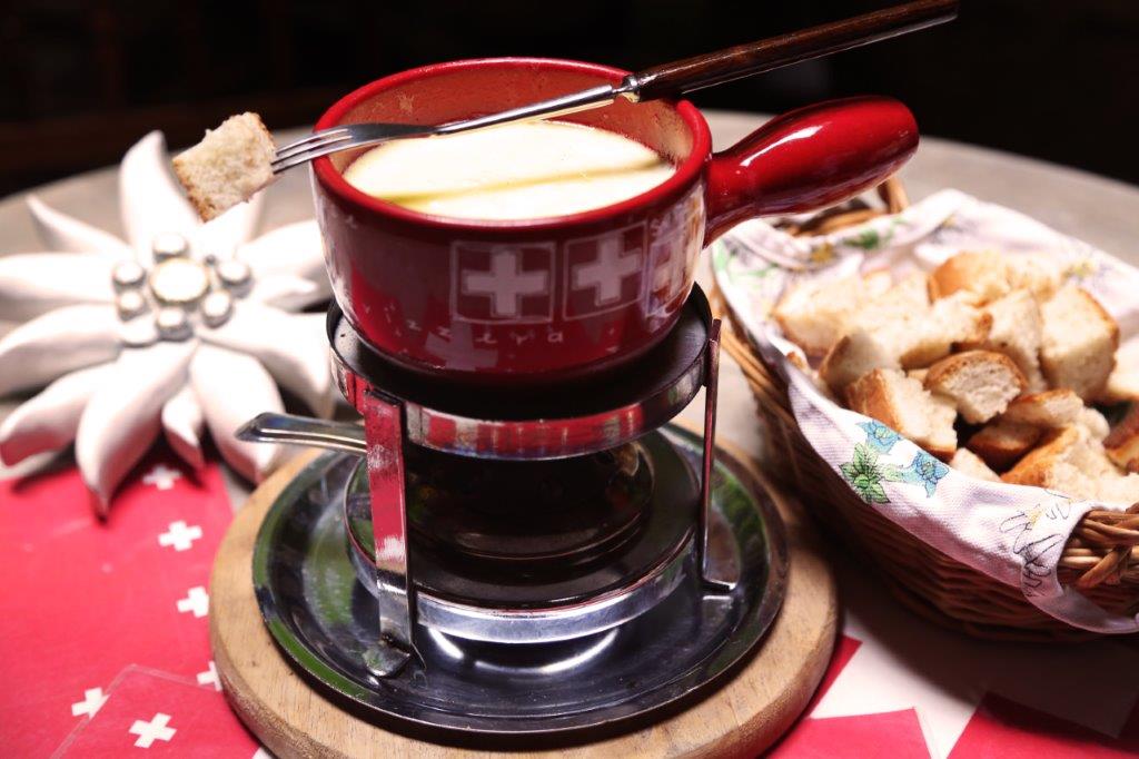 Cheese fondue is not to be missed.