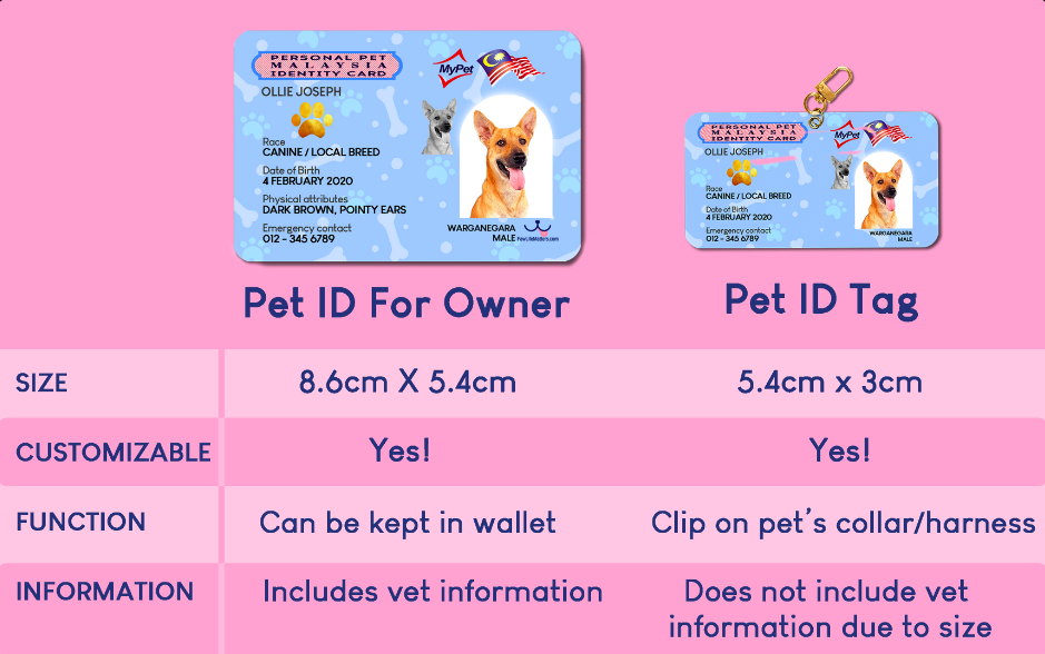 Comparison of both types of ID.
