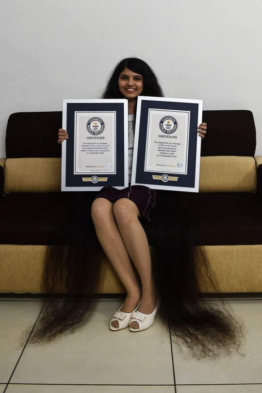 Patel and her proud records.