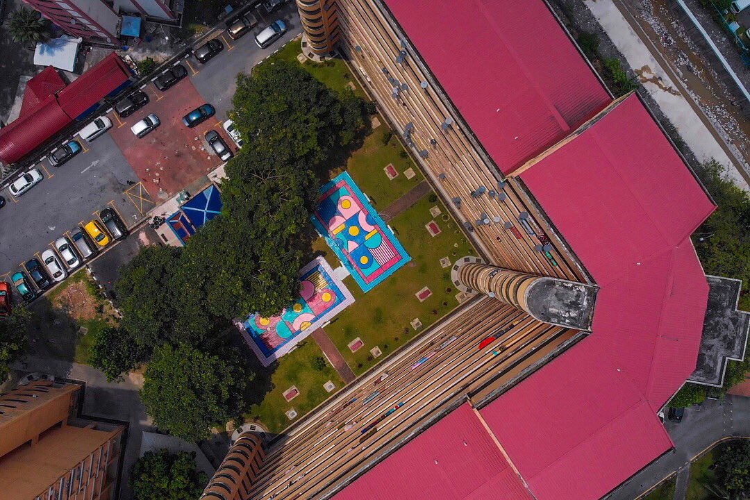 Twitter Colourful court for a colourful Insta feed.