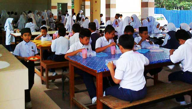 School breakfast only for the needy.