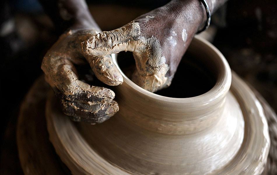 A perfect pot takes up to five to six days to make.