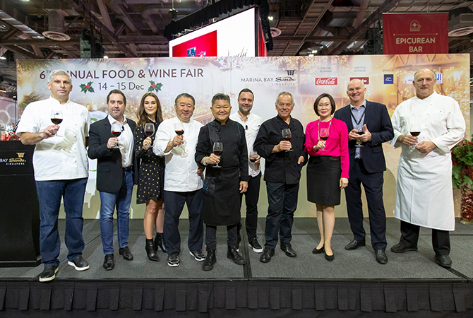 Marina Bay Sands World-renowned chefs at the Epicurean Market 2019.