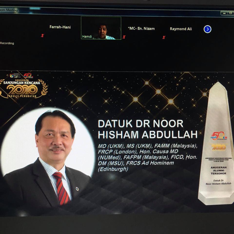 Who else deserves this but Dr Noor Hisham, right?