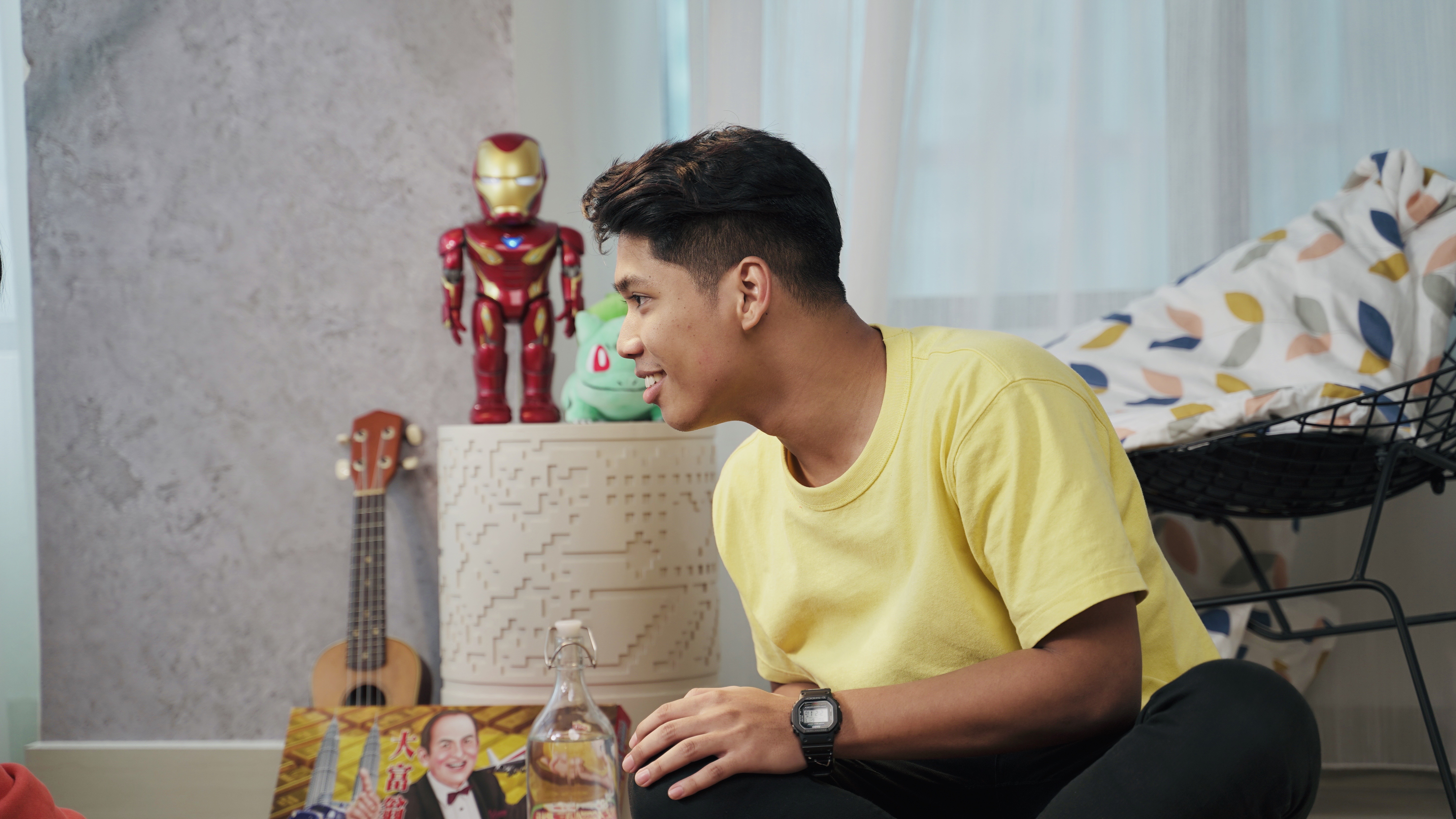 Harith is still getting used to hearing his voice on the radio.