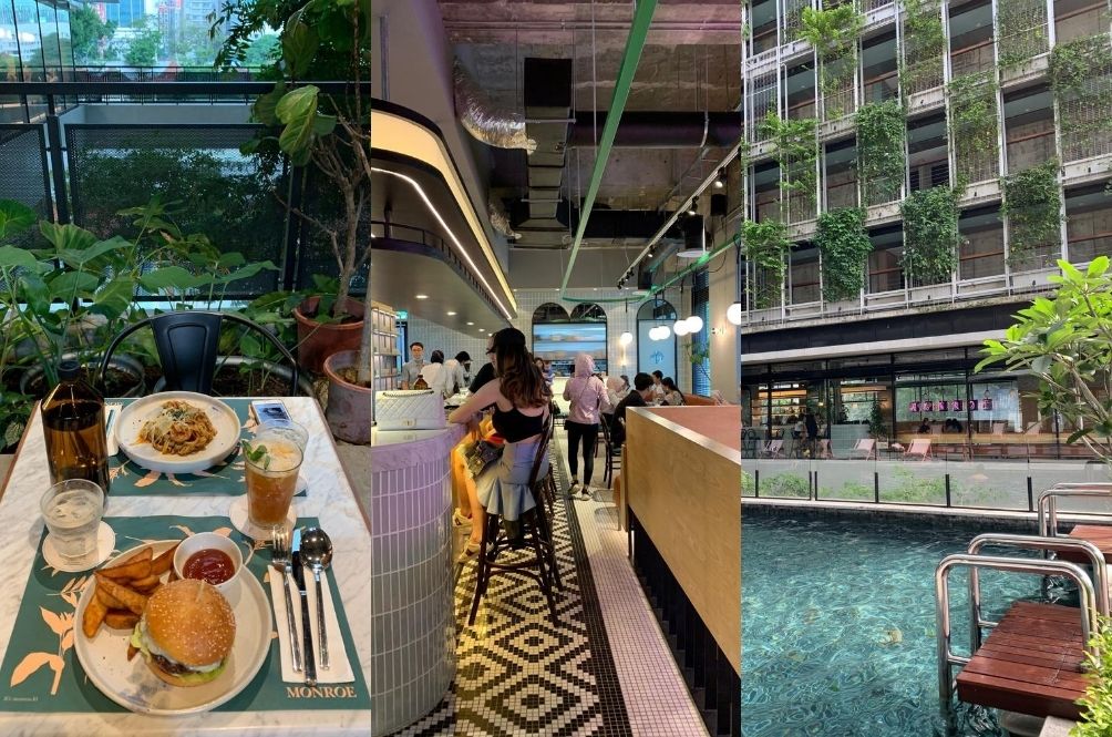 Good food, good ambience, good view.