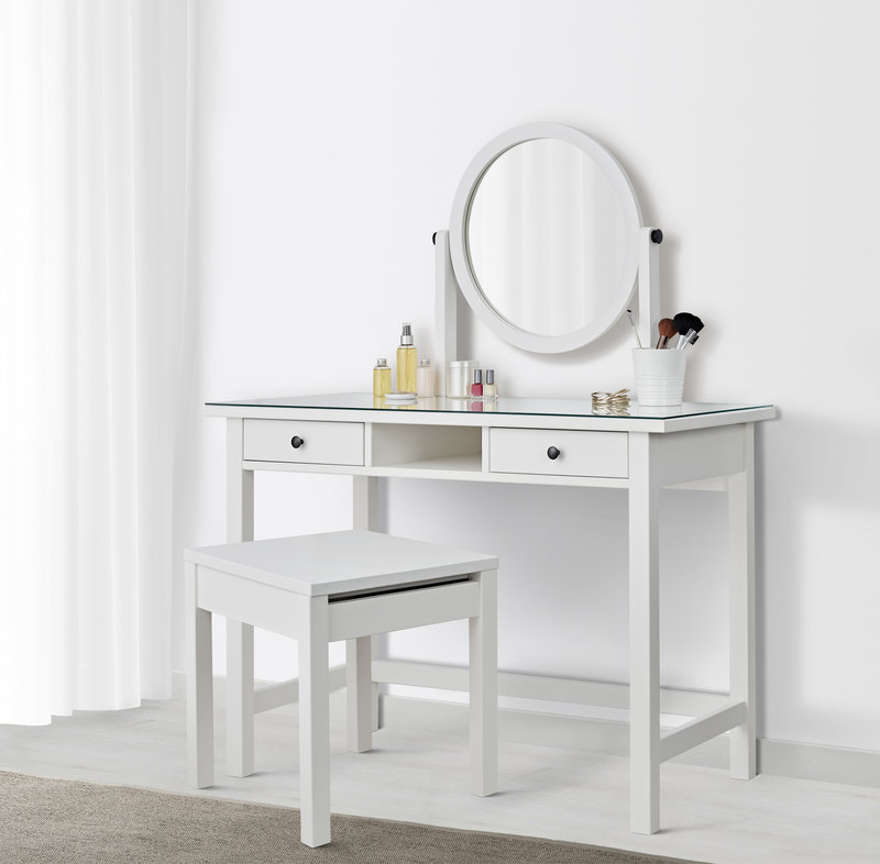 HEMNES Dressing table with mirror RM799 (NP: RM899) White.