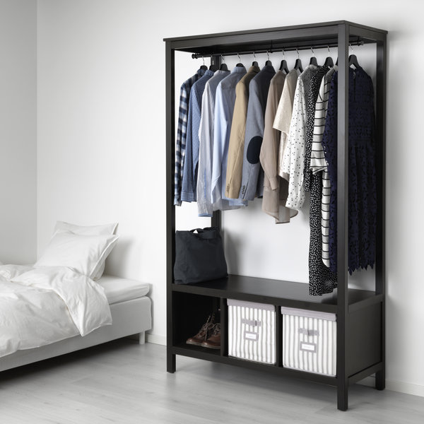 HEMNES Open wardrobe RM629 (NP: RM799) Black-brown.