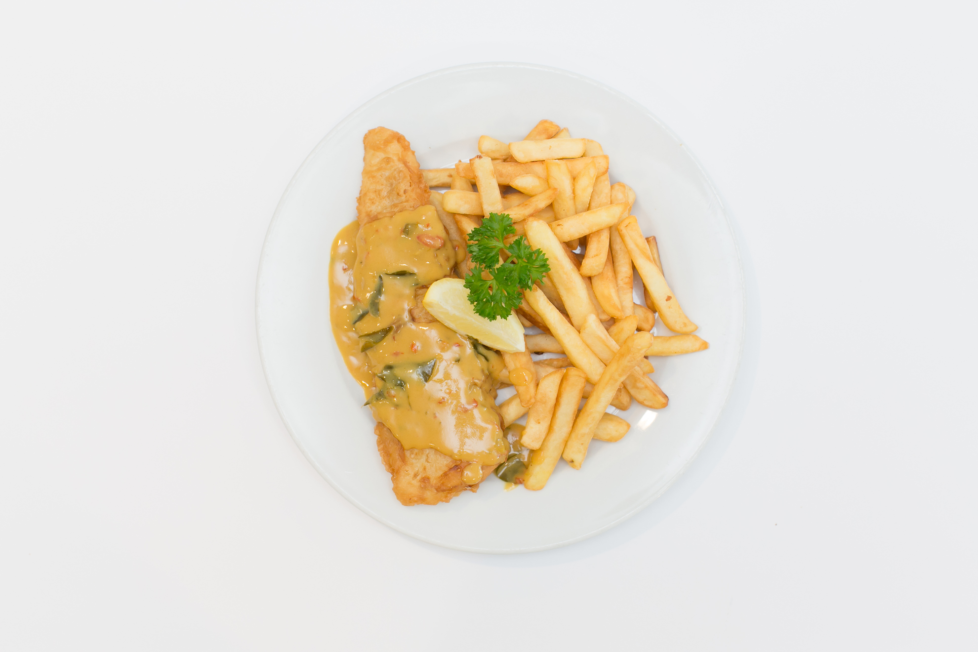 Salted egg fish and chip