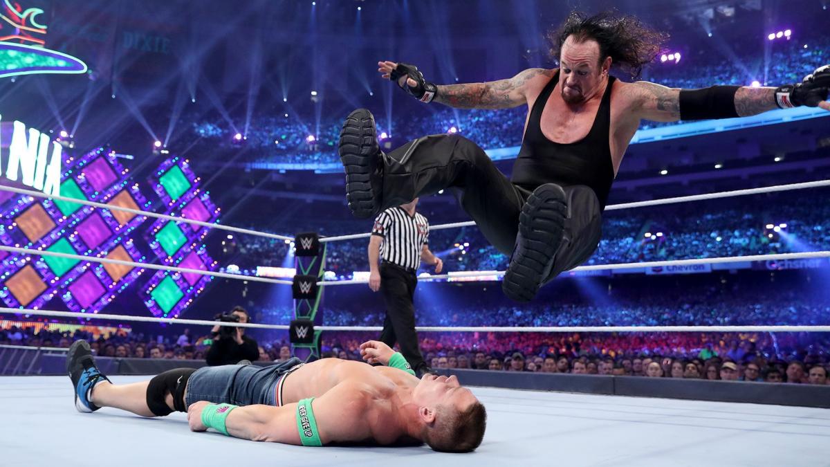 The Undertaker VS John Cena.