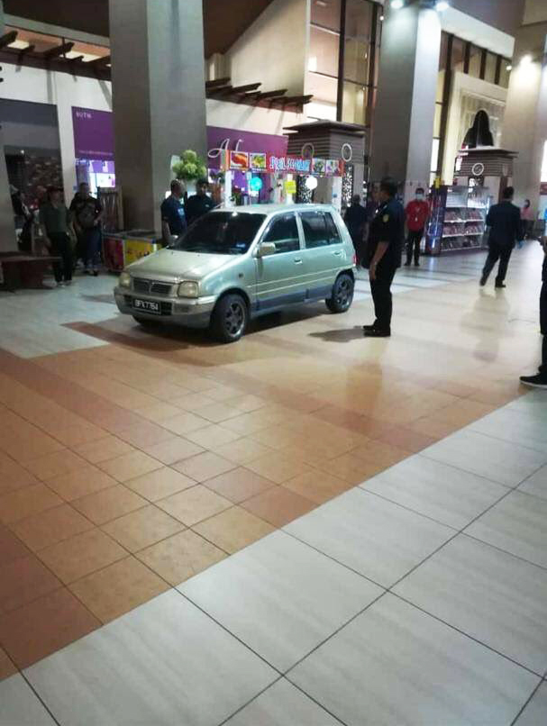 The staff had to calm the woman down.