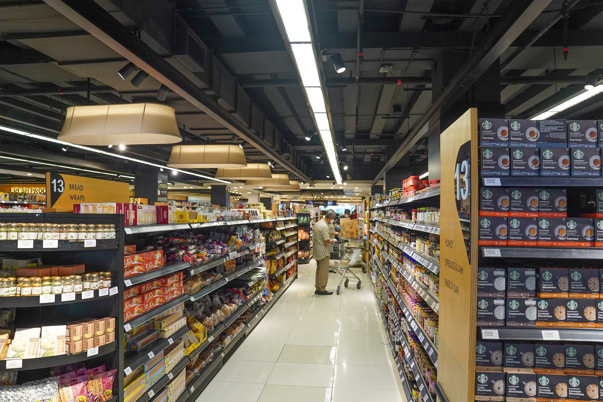 Checking out the spread aisle...