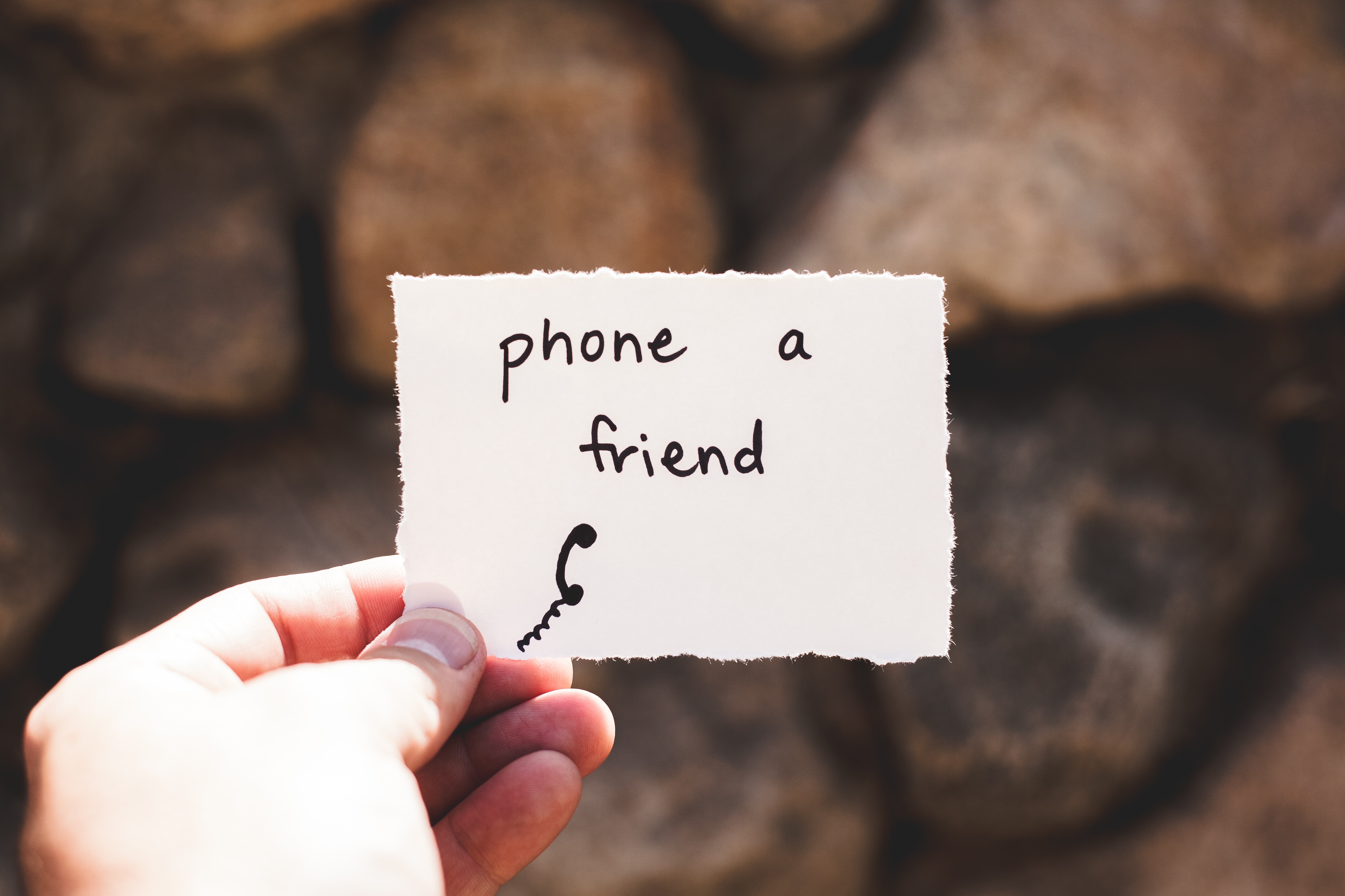 Don't forget to check on each other
