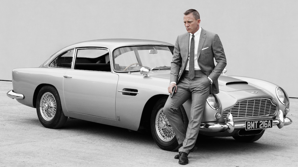 Mr Bond and his favourite car.