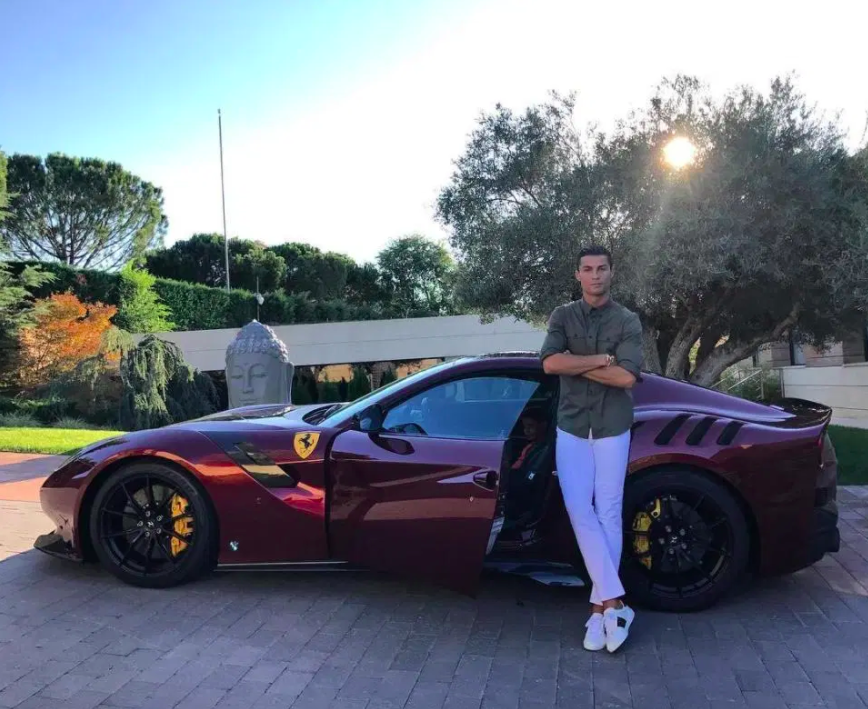 Ronaldo and his prancing horse.