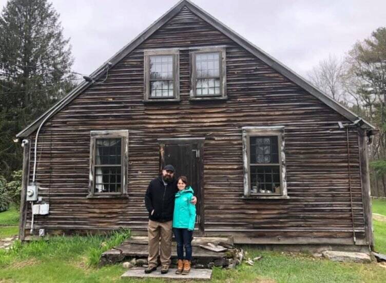 The real and supposedly haunted house.