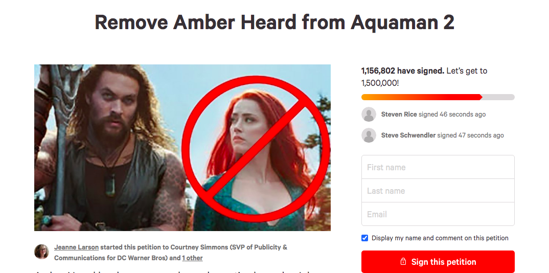 Road to 1.5 million signatures.