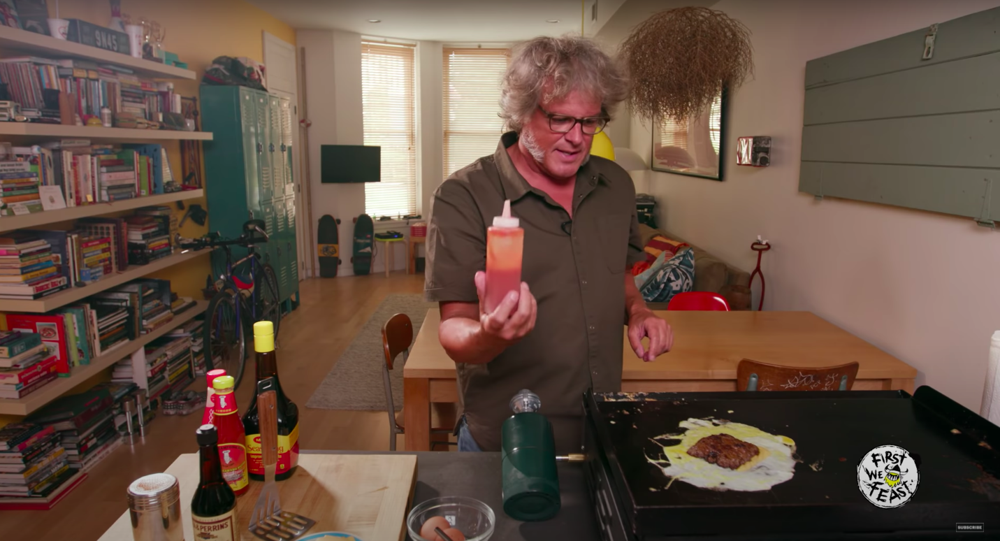 He made his Ramly burger a special.